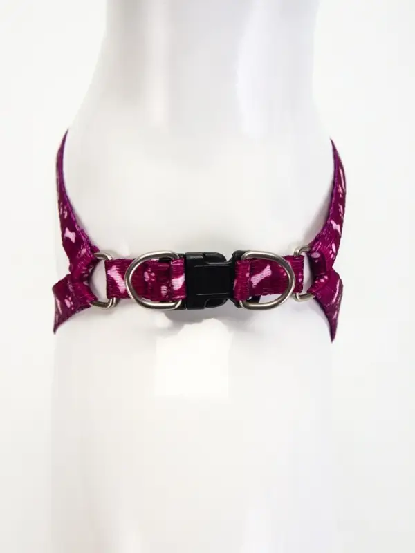 Шлейка с поводком &laquo;Классика&raquo;, ОГ 28-47 см, поводок 120&times;1 см, фиолетовая