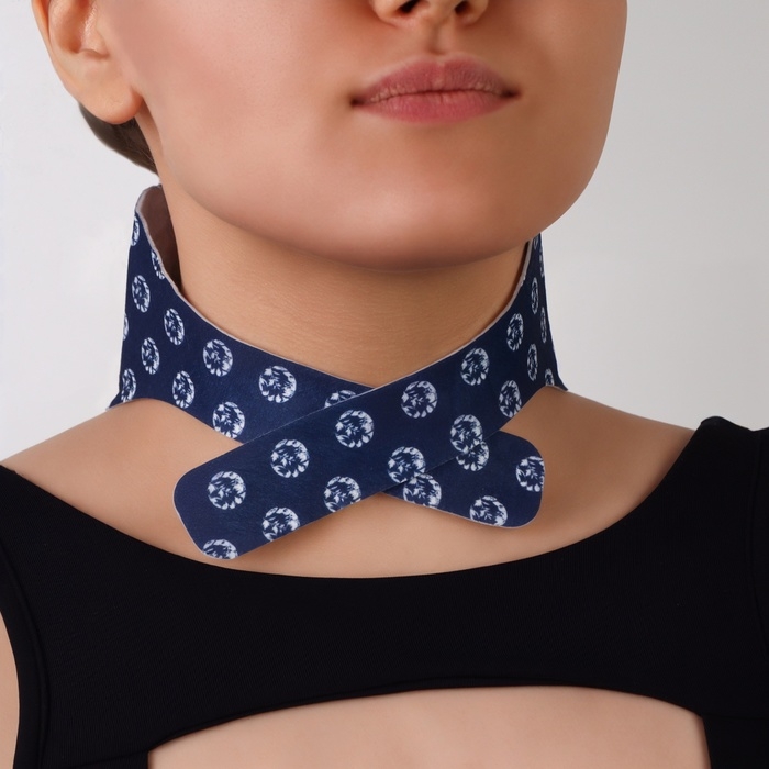 Бандаж самонагревающийся для шеи, 14 × 18 × 0,5 см, цвет синий Бандаж самонагревающийся для шеи, 14 × 18 × 0,5 см, цвет синий