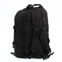 Рюкзак тактический туристический Storm tactic, 40 л, с карманами, однотонный, чёрный