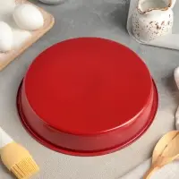 Форма для выпечки Доляна «Флёри», 24×4 см, керамическое покрытие, цвет МИКС