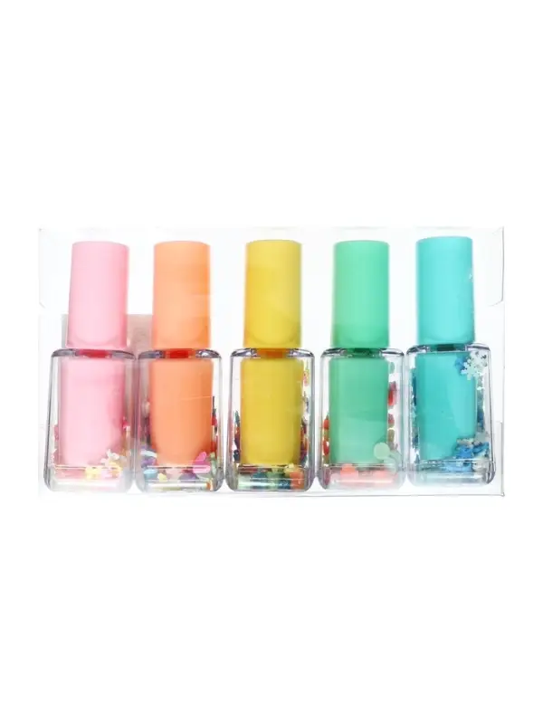 Набор маркеров-текстовыделителей Calligrata &laquo;Лак для ногтей&raquo;, 5 цветов, скошенный наконечник, узел 5 мм