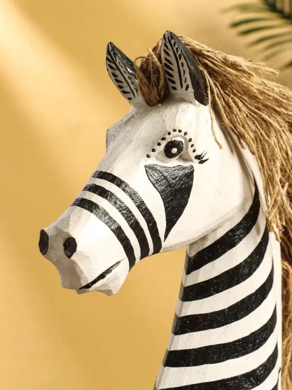 Сувенир «Зебра», 30×10×45 см, дерево, чёрно-белый Сувенир «Зебра», 30×10×45 см, дерево, чёрно-белый