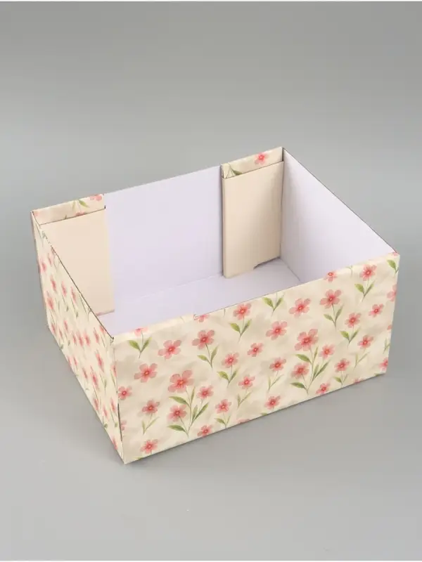 Коробка складная &laquo;Цветы&raquo;, 31 х 25,5 х 16 см