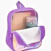 Рюкзак детский 20,5*9*24, отд на молнии, собака сиреневый