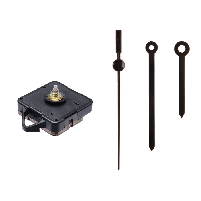 Часовой механизм со стрелками «Соломон-54», плавный ход, шток 16 мм, стрелки 52/72/78 мм Часовой механизм со стрелками «Соломон-54», плавный ход, шток 16 мм, стрелки 52/72/78 мм