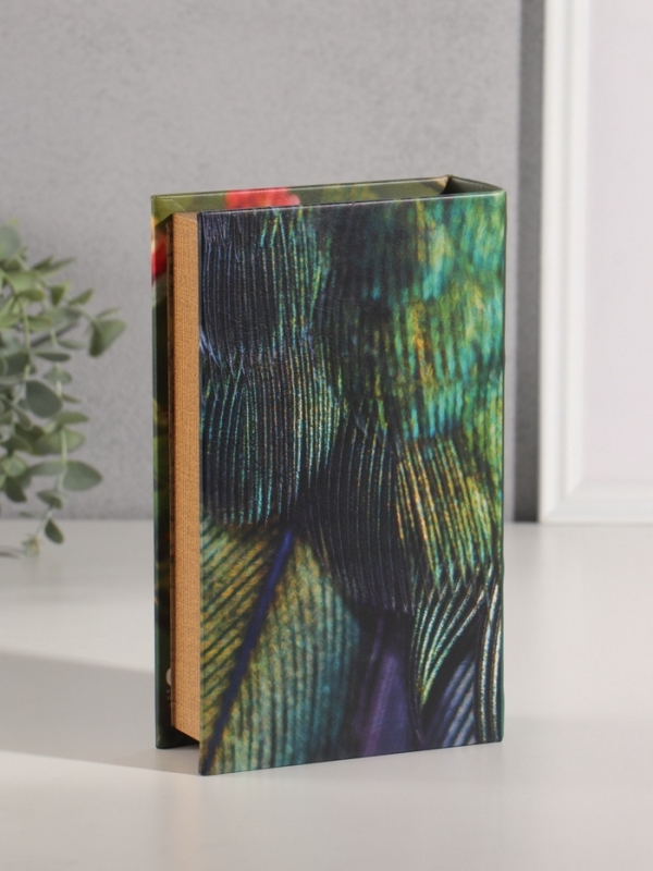 Сейф-книга дерево кожзам  Сейф-книга дерево кожзам "Птицы. Колибри" 21х13х5 см