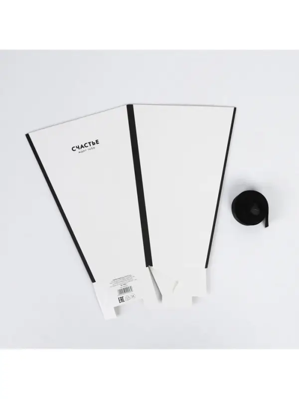 Коробка для цветов на лентах &laquo;Шанель&raquo;, 17&times;25&times;9 см