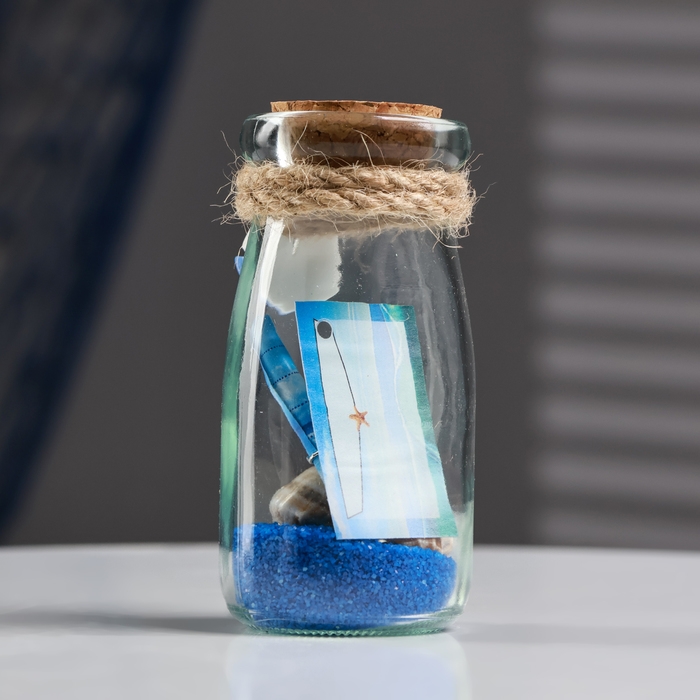 Сувенир в бутылке  Сувенир в бутылке "Ракушки" 10*5*5см, микс