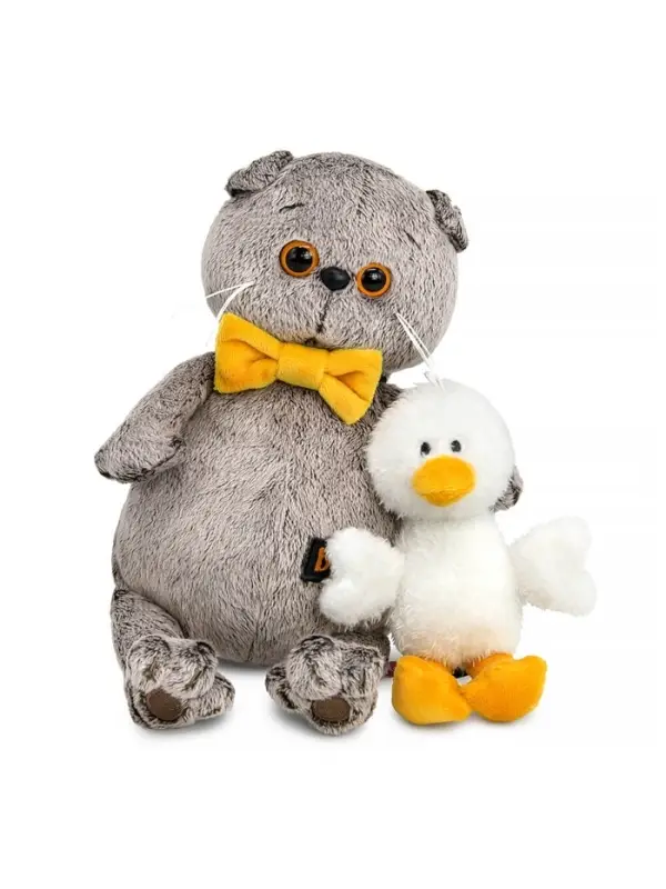 Мягкая игрушка &laquo;Кот Басик с Гусиком&raquo;, 19 см