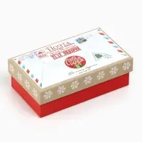 Набор новогодних подарочных коробок 10 в 1 &laquo;Новогодняя почта&raquo;, 12&times;7&times;4 &ndash; 32.5&times;20&times;12.5 см