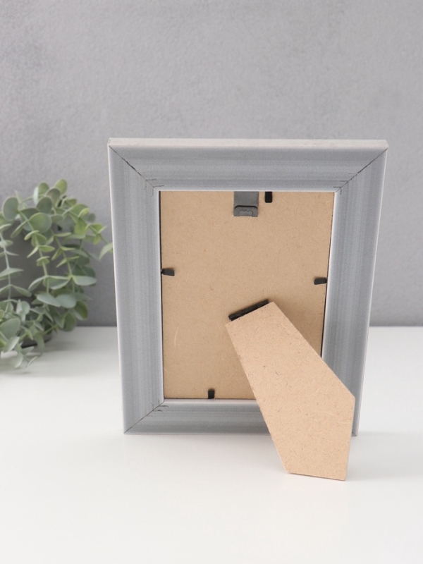 Фоторамка пластик Фоторамка пластик "МИРАМ" 10х15 см, серый