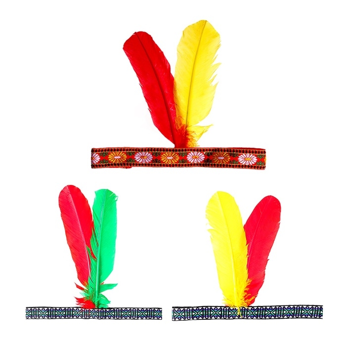 Карнавальная повязка «Индеец», цвета МИКС Карнавальная повязка «Индеец», цвета МИКС