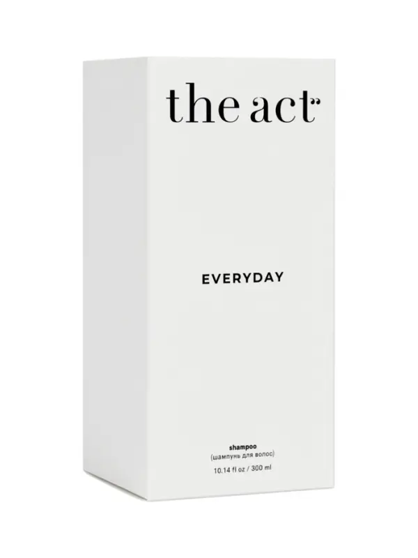 Шампунь для волос ежедневный The Act с гидролатами и растительными протеинами, 300 мл