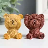 Фигурка полистоун &laquo;Мишка: не слышу, не вижу, не скажу&raquo;, 4&times;2.5&times;3 см, МИКС