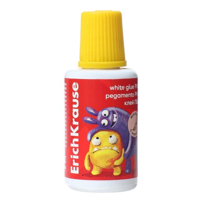 Клей ПВА 20 мл, ErichKrause, EasyStick, Jolly Friends, кисть микс Клей ПВА 20 мл, ErichKrause, EasyStick, Jolly Friends, кисть микс