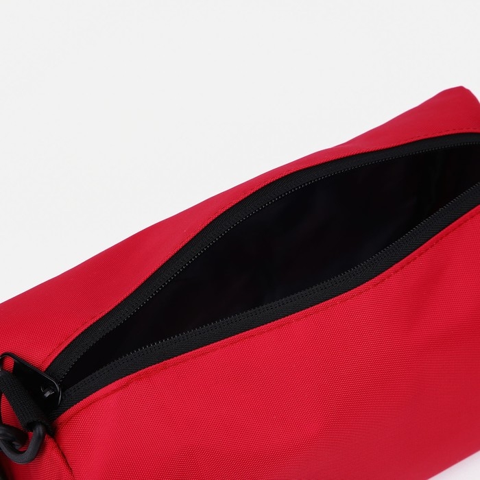 Сумка детская спортивная на молнии, регулируемый ремень, цвет красный