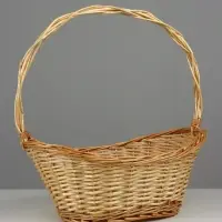 Корзина плетеная (ива) 52х35H16/23/55, 1 шт., натуральный