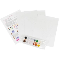 Набор для рисования Скетчинг акварелью Цветочные нежности, Рн-045