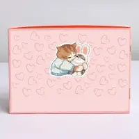 Коробка складная &laquo;Люблю&raquo;, 21 &times; 15 &times; 5 см