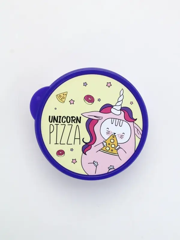 Ланч - бокс круглый Unicorn pizza, 500 мл