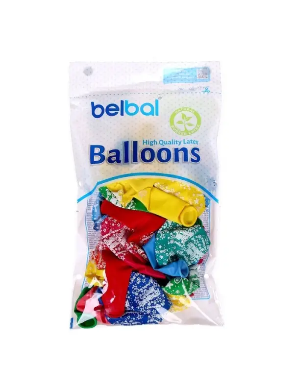 Воздушные шары латексные 14" &laquo;С днём рождения! Звёзды&raquo;, 25 шт., пастель, МИКС