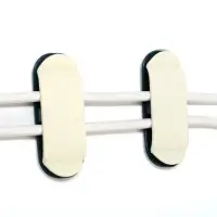 Держатель для проводов 75&times;30 мм, белый, 4 шт.