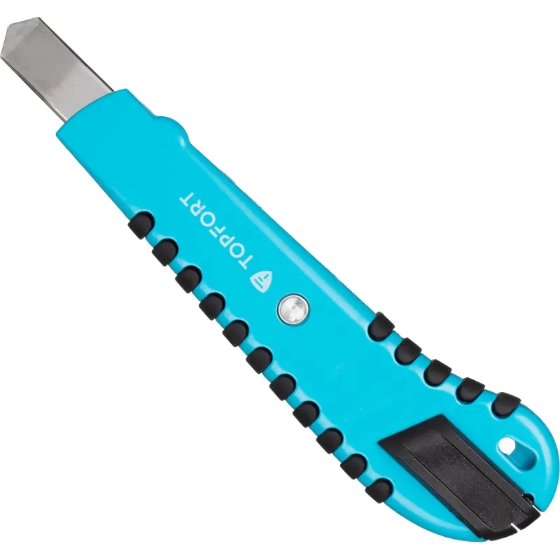 Нож универсальный Topfort 9 мм алюминиевый мет направл