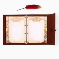 Родословная книга &laquo;Наш род&raquo;, с пером, 56 листов, бордо, 35&times;25 см