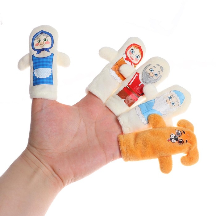 Новогодний пальчиковый театр «Морозко», набор: 5 персонажей, сценарий, на новый год Новогодний пальчиковый театр «Морозко», набор: 5 персонажей, сценарий, на новый год