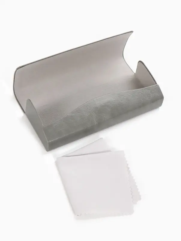 Футляр для очков на магните, 15.5&times;3.3&times;6 см, серый