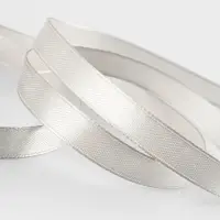 Лента атласная, 10 мм, 23±1 м, светло-серая №179