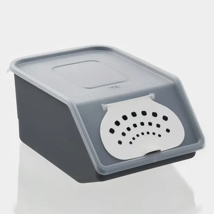 Контейнер для овощей, 7.6 л, 32.3&times;22&times;14.8 см, серый