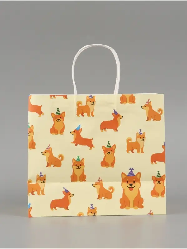 Пакет подарочный &laquo;Пёсики&raquo;, 25 х 22 х 12 см