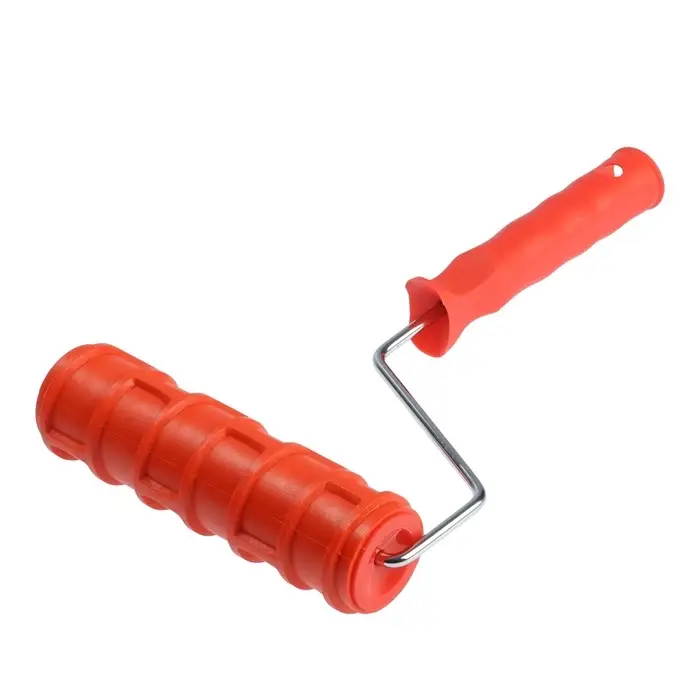 Валик декоративный ТУНДРА, резиновый, &laquo;кирпич плоский&raquo;, рукоятка d=6 мм, 180 мм