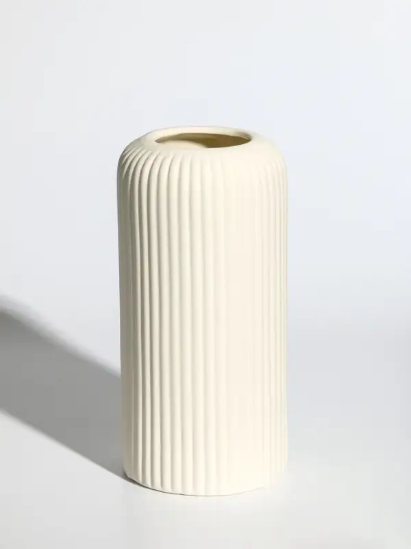 Ваза керамика настольная Ваза керамика настольная "Флоранс классик" 20х9,5х7 см, белый