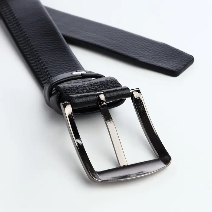 Ремень мужской &laquo;Великан&raquo; для полных, винт, ширина 3.5 см, пряжка металл, чёрный