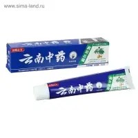 Зубная паста китайская традиционная на травах с женьшенем, противовоспалительная, 110 г
