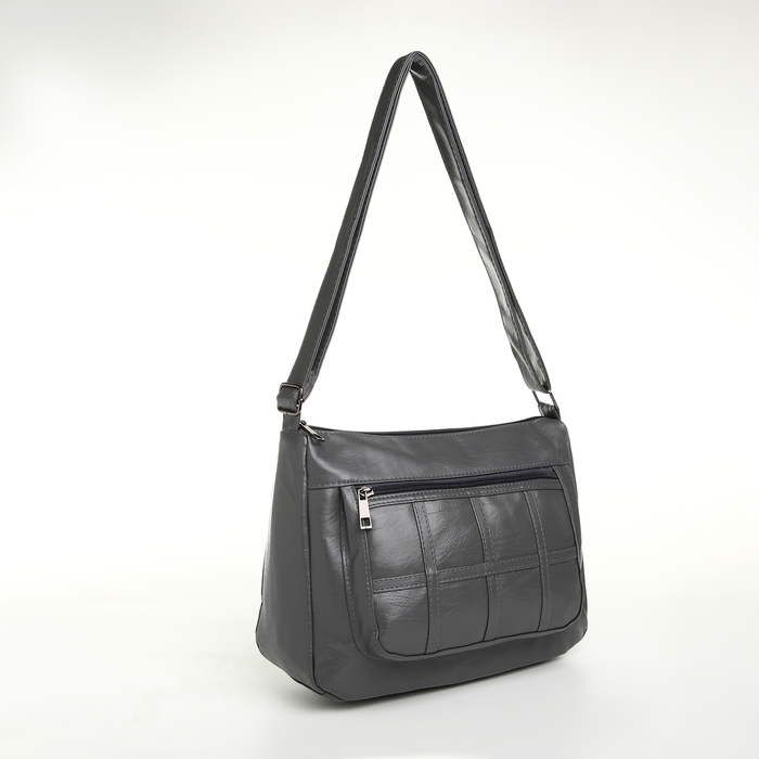 Сумка женская на молнии, цвет серый Сумка женская на молнии, цвет серый