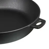 VETTA Сковорода чугун, d26х5,5см, деревянная ручка, индукция