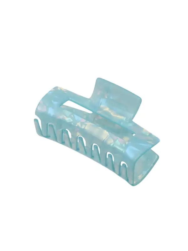 Краб для волос "Линда" прямой перламутр, 8х4 см, микс