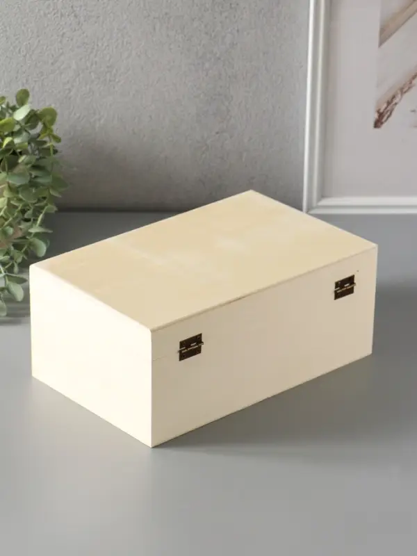 Шкатулка для росписи дерево &laquo;Прямоугольная&raquo;, для украшений, замок-пряжка, 26.5&times;16.5&times;11 см