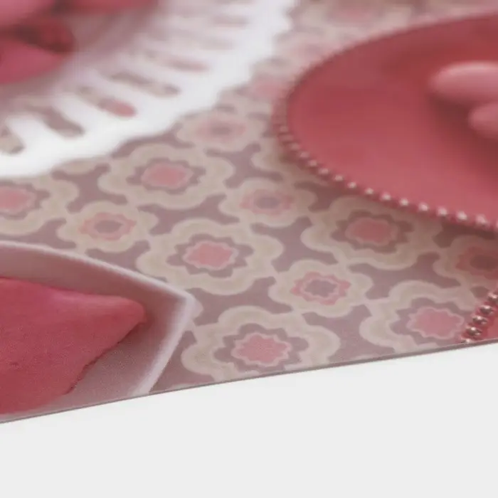 Салфетка сервировочная на стол Доляна «Розовый десерт», 42×27 см, розовая