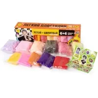 Игрушка в наборе Легкий пластилин Влад А4 12 шт с шариковым пластилином огненные цвета коробка 10948 Игрушка в наборе Легкий пластилин Влад А4 12 шт с шариковым пластилином огненные цвета коробка 10948