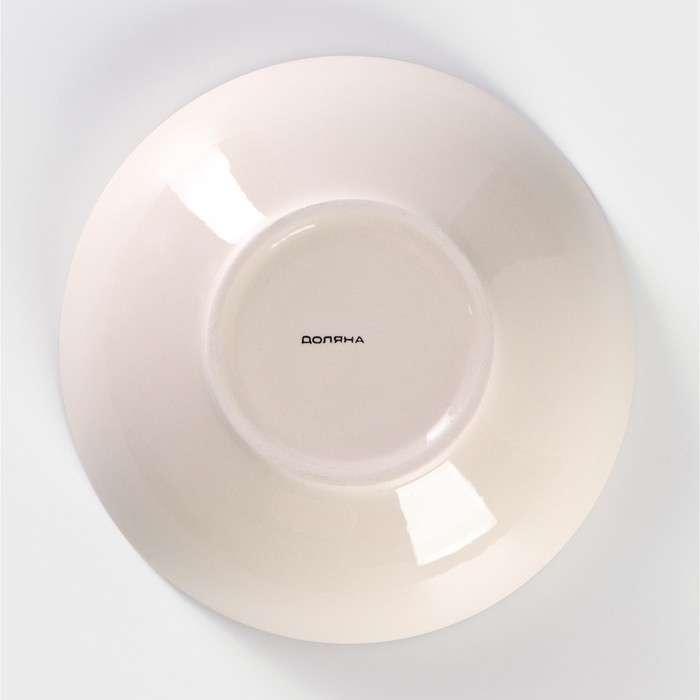 Тарелка керамическая глубокая Доляна «Морской мир», 540 мл, d=18 см, цвет коричневый Тарелка керамическая глубокая Доляна «Морской мир», 540 мл, d=18 см, цвет коричневый