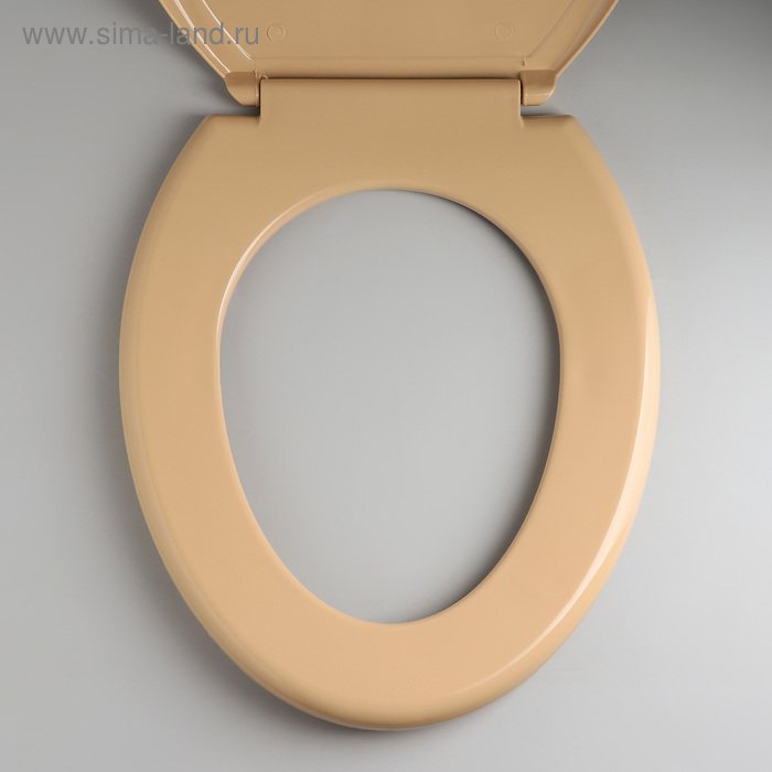 Сиденье для унитаза с крышкой Росспласт «Декор. Кожа», 44,5×37,5 см, цвет коричневый Сиденье для унитаза с крышкой Росспласт «Декор. Кожа», 44,5×37,5 см, цвет коричневый