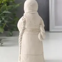 Фигурка - оберег &laquo;Берегиня Дуняша&raquo;, гипс, 13&times;6&times;6 см, натуральный