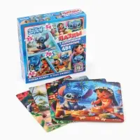 Пазлы 4 в 1 с дополненной реальностью, 35, 48, 54, 70 деталей, Стич