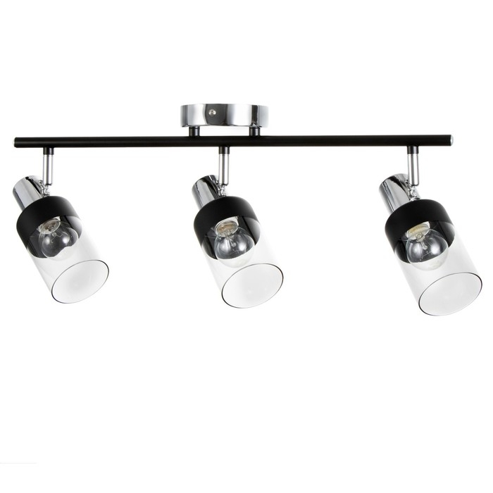 Светильник Светильник "Масуми " 3х40 Вт Е14 черный/хром 58х10х20см