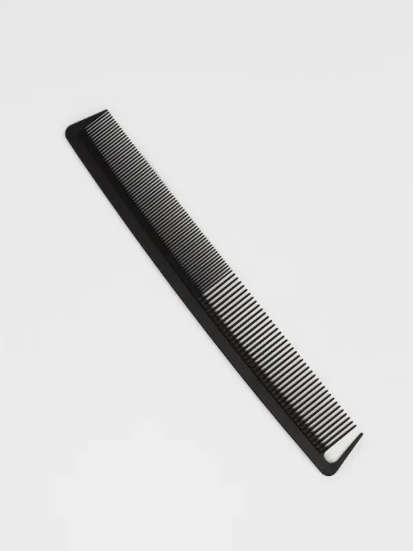 Расчёска антистатическая, комбинированная, карбон, 22.7&times;3.2 (&plusmn;1) см, чёрная