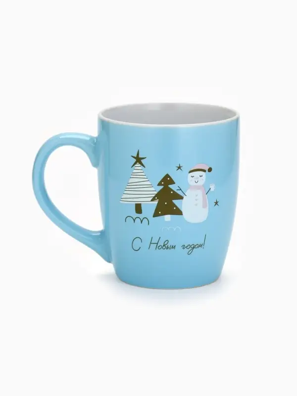 Кружка керамическая новогодняя &laquo;С новым годом!&raquo;, 690 мл